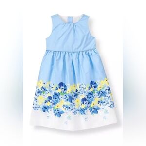 Janie & Jack vintage "Afternoon Tea" collection French blue floral dress